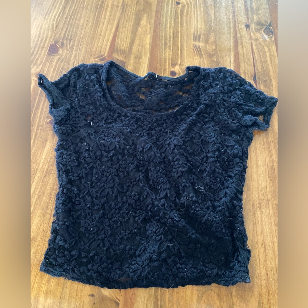 Black Crop top